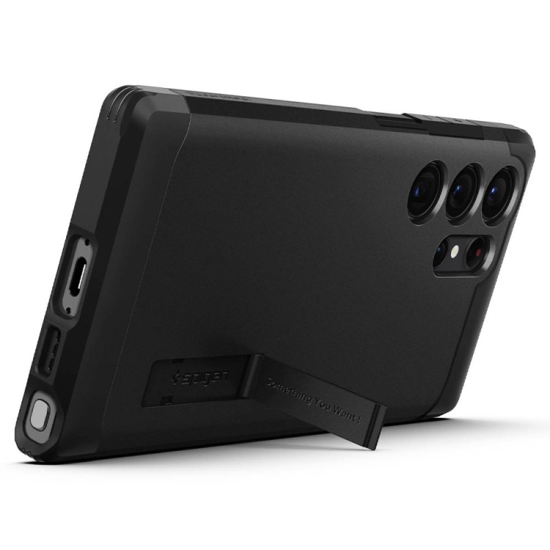 Etui Do Galaxy S23 Ultra Spigen Tough Armor Czarny
