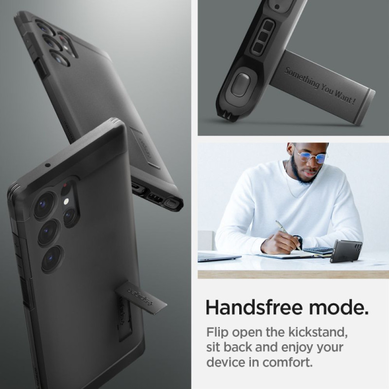 Etui Do Galaxy S23 Ultra Spigen Tough Armor Czarny