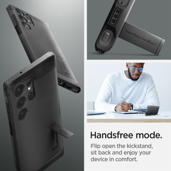 Etui Do Galaxy S23 Ultra Spigen Tough Armor Czarny