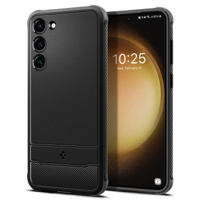 Etui Do Galaxy S23 Spigen Rugged Armor Czarny Matowy