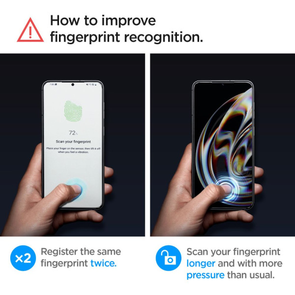 2x Szkło Hartowane Spigen Glas.Tr " Ez Fit " Galaxy S23