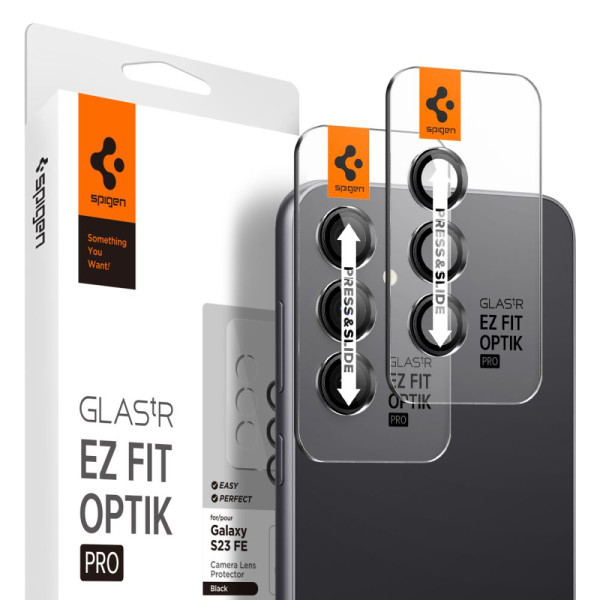 2x Osłona Aparatu Spigen Optik.Tr ” Ez Fit ” Camera Protector Galaxy S23 FE 