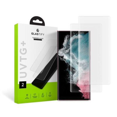 2x Szkło Hartowane Glastify UV TG+ Galaxy S22 Ultra