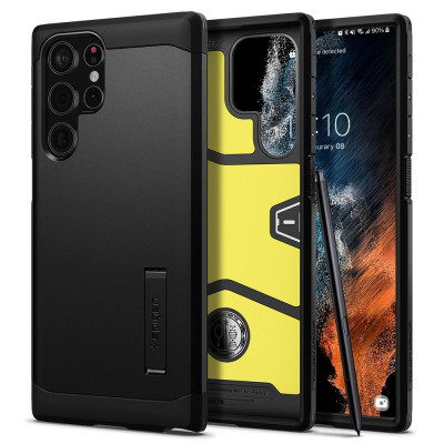 Etui Do Galaxy S22 Ultra Spigen Tough Armor Czarny