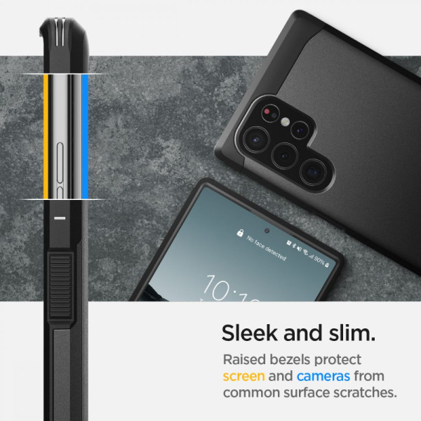 Etui Do Galaxy S22 Ultra Spigen Tough Armor Czarny