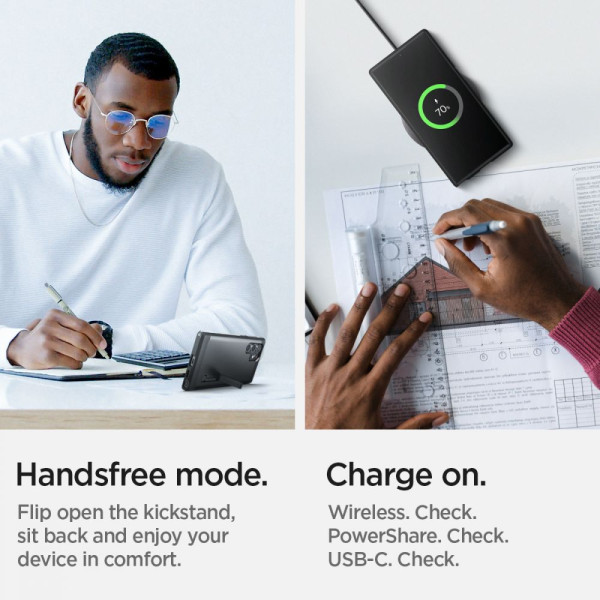 Etui Do Galaxy S22 Ultra Spigen Tough Armor Czarny