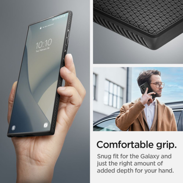 Etui Do Galaxy S22 Ultra Spigen Liquid Air Czarny Matowy