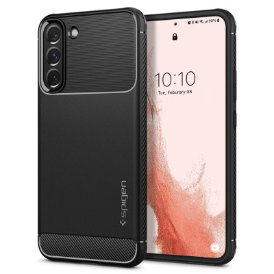 Etui Do Galaxy S22 Spigen Rugged Armor Czarny Matowy