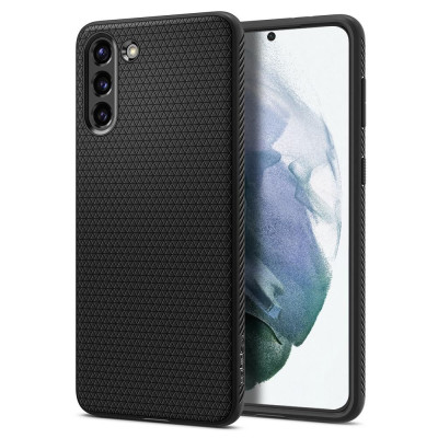 Etui Do Galaxy S21 Spigen Liquid Air Czarny Matowy