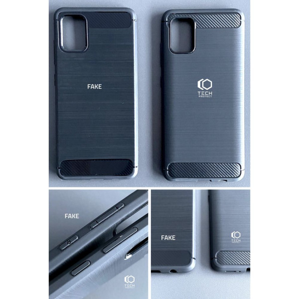 Etui Do Galaxy A54 5G Tech-Protect Tpucarbon Czarny