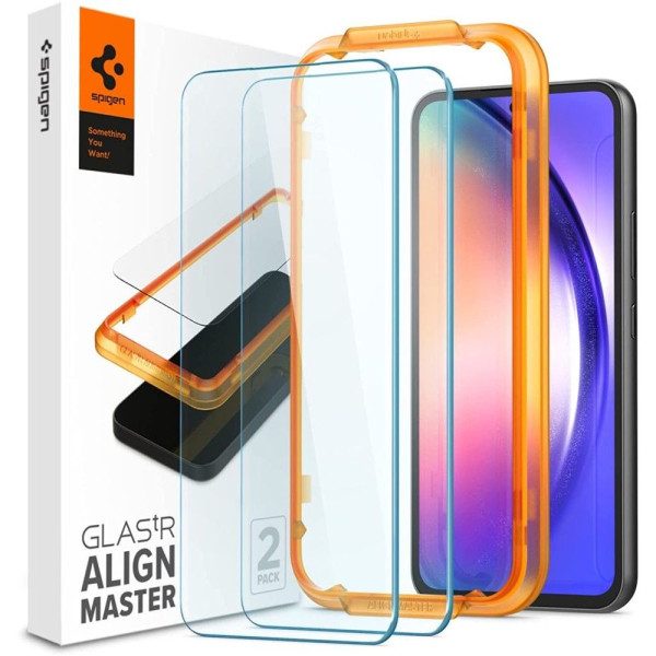 2x Szkło Hartowane Spigen Alm Glas.Tr Galaxy A54 5G
