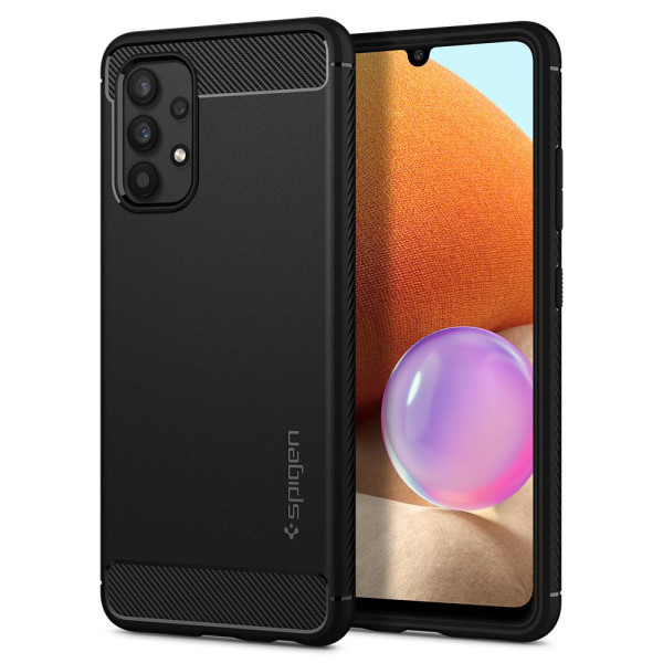 Etui Do Galaxy A52 / A52S Spigen Rugged Armor Czarny Matowy