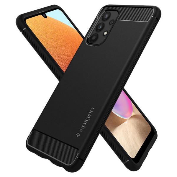 Etui Do Galaxy A52 / A52S Spigen Rugged Armor Czarny Matowy