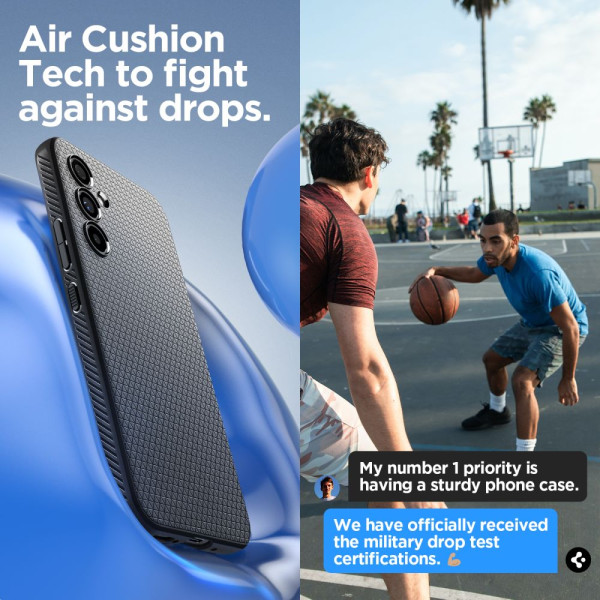 Etui Do Galaxy A54 5G Spigen Liquid Air Czarny Matowy
