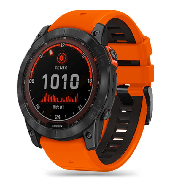 Pasek Do Garmin Fenix 3 / 5X / 3HR / 5X Plus / 6X / 6X Pro / 7X Tech-Protect Iconband Pro Pomarańczowy