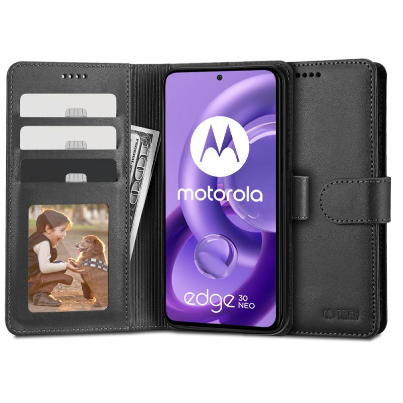 Etui Do Motorola Edge 30 Neo Tech-Protect Wallet Czarny