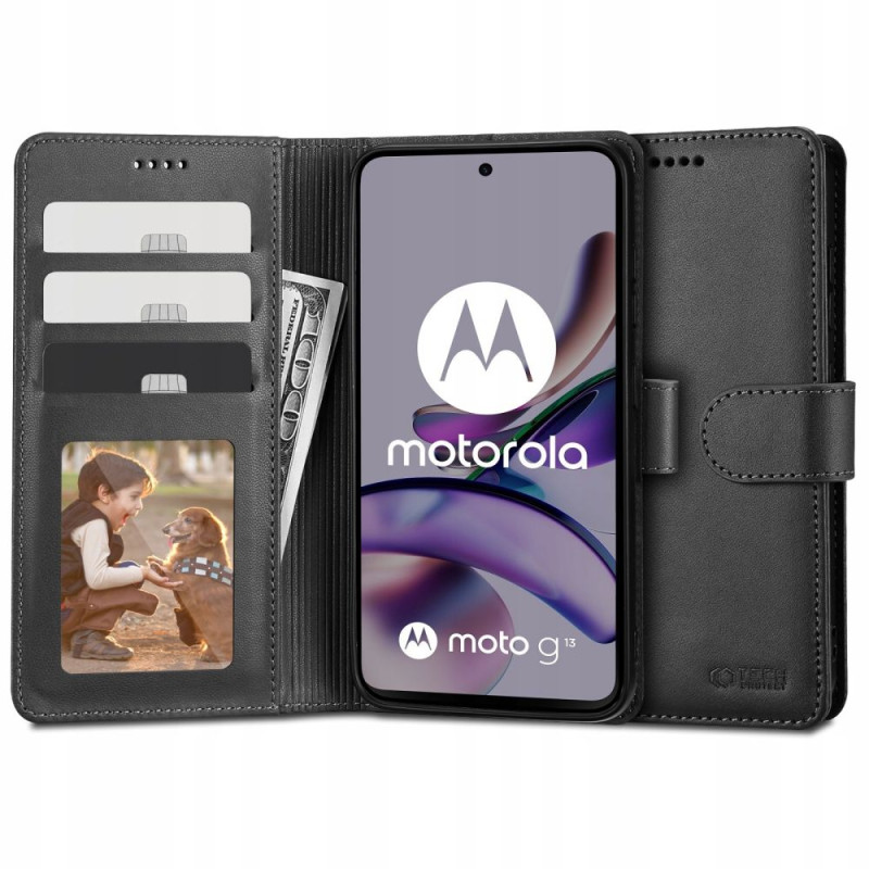 Etui Do Motorola Moto G13 / G23 / G53 5G Tech-Protect Wallet Czarny