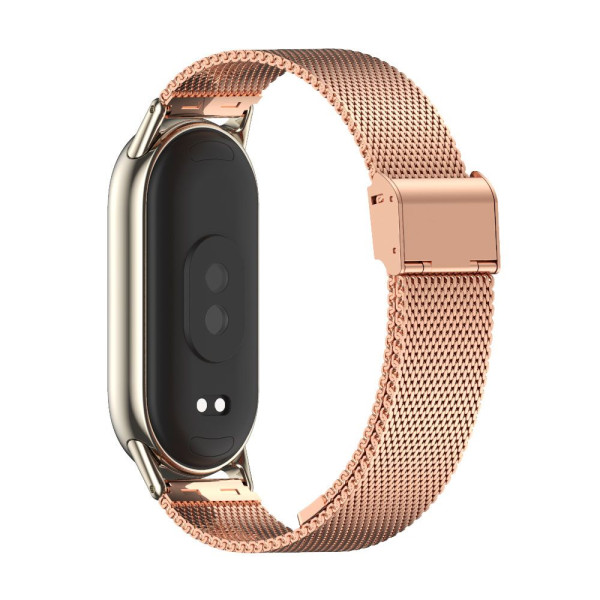 Bransoletka Do Xiaomi Smart Band 8 / 8 NFC Tech-Protect Milanese Band Różowe Złoto