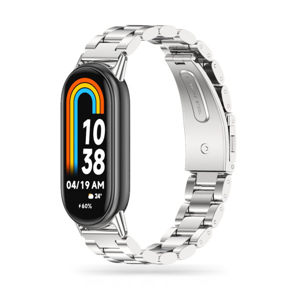 Bransoletka Do Xiaomi Smart Band 8 / 8 NFC Tech-Protect Stainless Srebrny