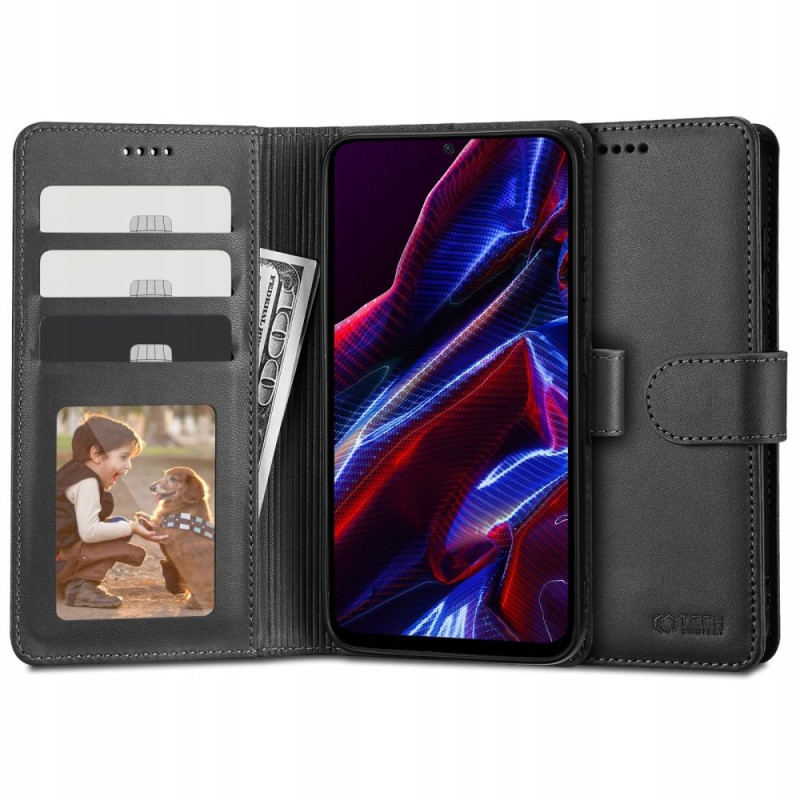 Etui Do Xiaomi Redmi Note 12 5G / Poco X5 5G Tech-Protect Wallet Czarny