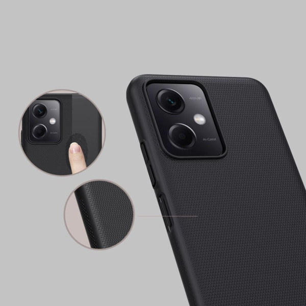 Etui Do Xiaomi Redmi Note 12 5G / Poco X5 5G Nillkin Frosted Shield Czarny