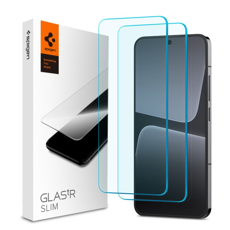 2x Szkło Hartowane Spigen Glas.Tr Slim Xiaomi 13