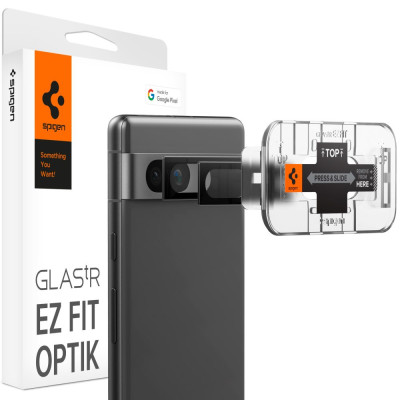 2x Osłona Aparatu Spigen Optik.Tr " Ez Fit " Camera Protector Google Pixel 7A Czarny