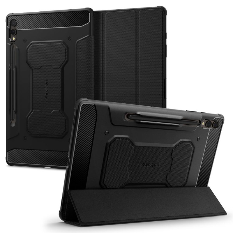 Etui Do Galaxy Tab S9+ Plus 12.4 X810 / X816B Spigen Rugged Armor " Pro " Czarny