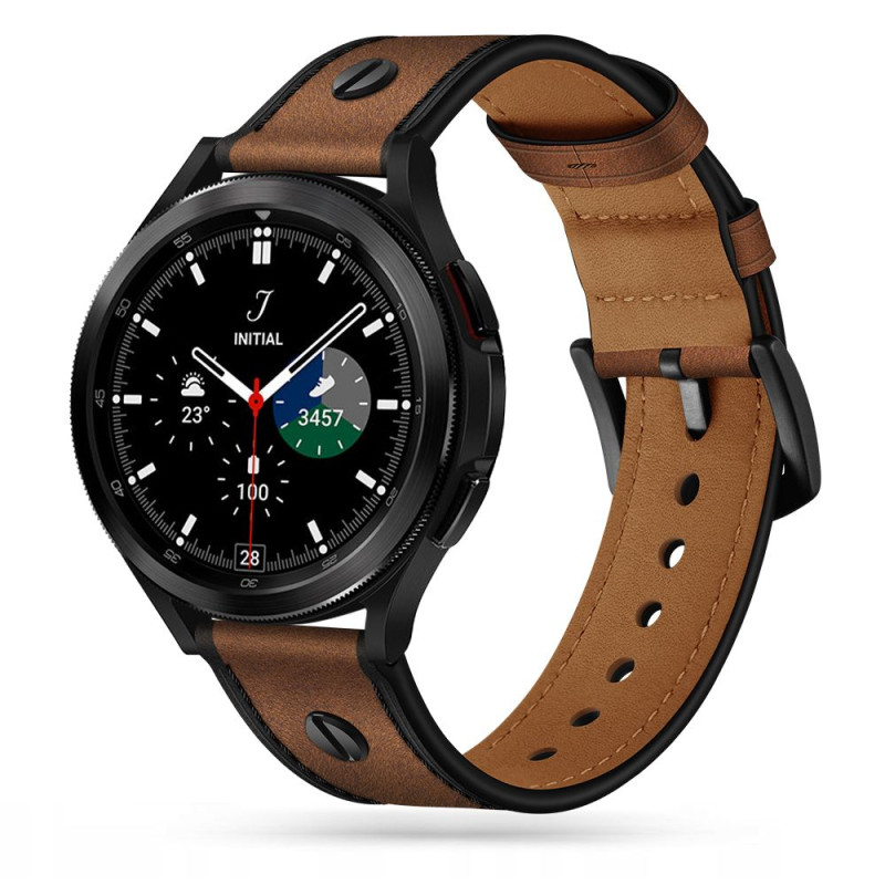 Pasek Do Samsung Galaxy Watch 4 / 5 / 5 Pro ( 40 / 42 / 44 / 45 / 46 mm ) Tech-Protect Screw Band Brązowy