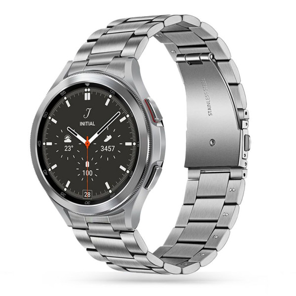 Bransoletka Do Samsung Galaxy Watch 4 / 5 / 5 Pro ( 40 / 42 / 44 / 45 / 46 mm ) Tech-Protect Stainless Srebrny