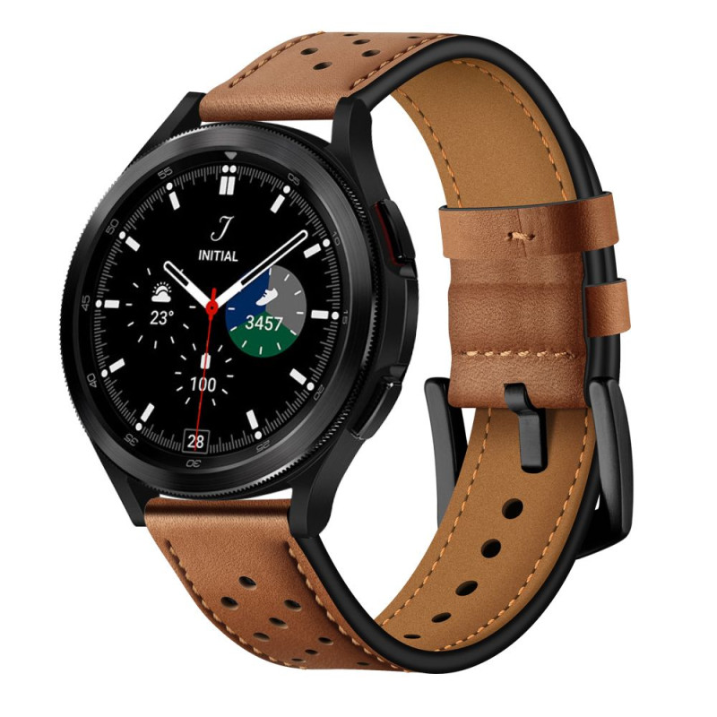 Pasek Do Samsung Galaxy Watch 4 / 5 / 5 Pro ( 40 / 42 / 44 / 45 / 46 mm ) Tech-Protect Leather Brązowy