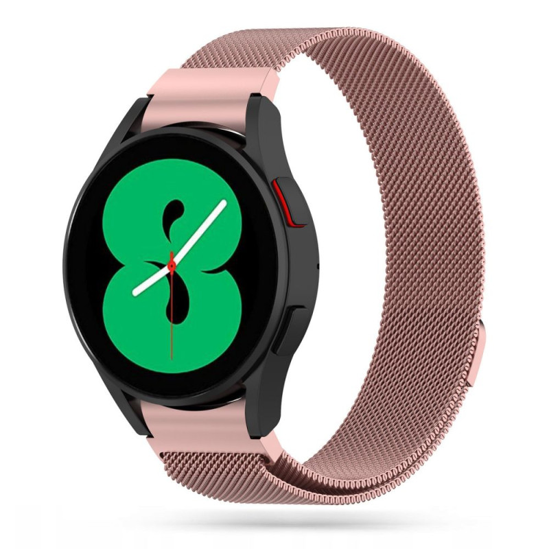 Bransoletka Do Samsung Galaxy Watch 4 / 5 / 5 Pro ( 40 / 42 / 44 / 45 / 46 mm ) Tech-Protect Milanese Band Różowe Złoto