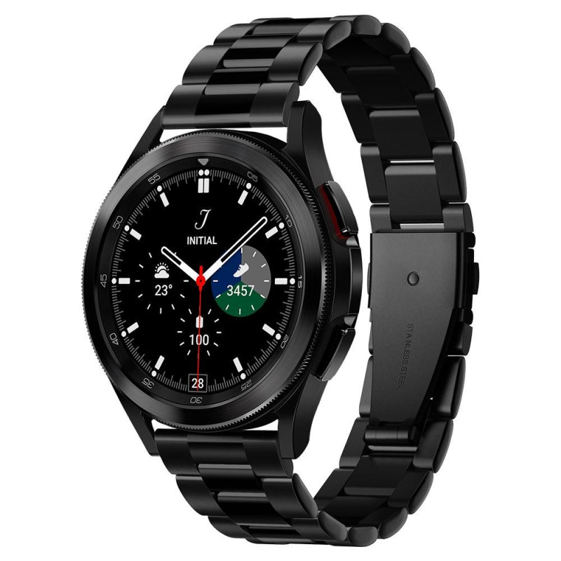 Bransoletka Do Samsung Galaxy Watch 4 / 5 / 5 Pro ( 40 / 42 / 44 / 45 / 46 mm ) Spigen Band Modern Fit Czarny