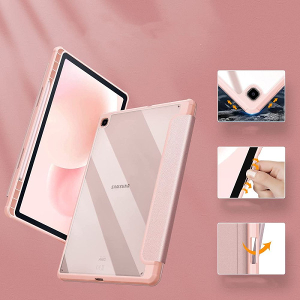 Etui Do Galaxy Tab S6 Lite 10.4 2020 / 2022 Tech-Protect Smartcase Hybrid Różowy