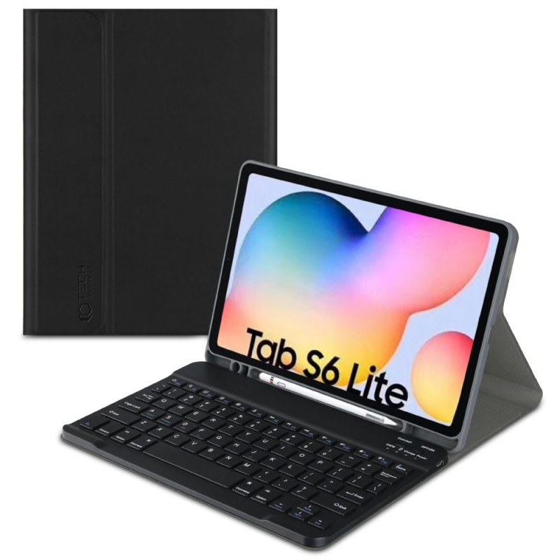 Etui Z Klawiaturą Do Galaxy Tab S6 Lite 10.4 2020 / 2022 Tech-Protect Sc Pen Czarny