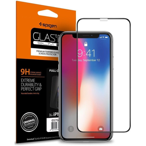 Szkło Hartowane Spigen Glass Fc iPhone X / XS / 11 Pro