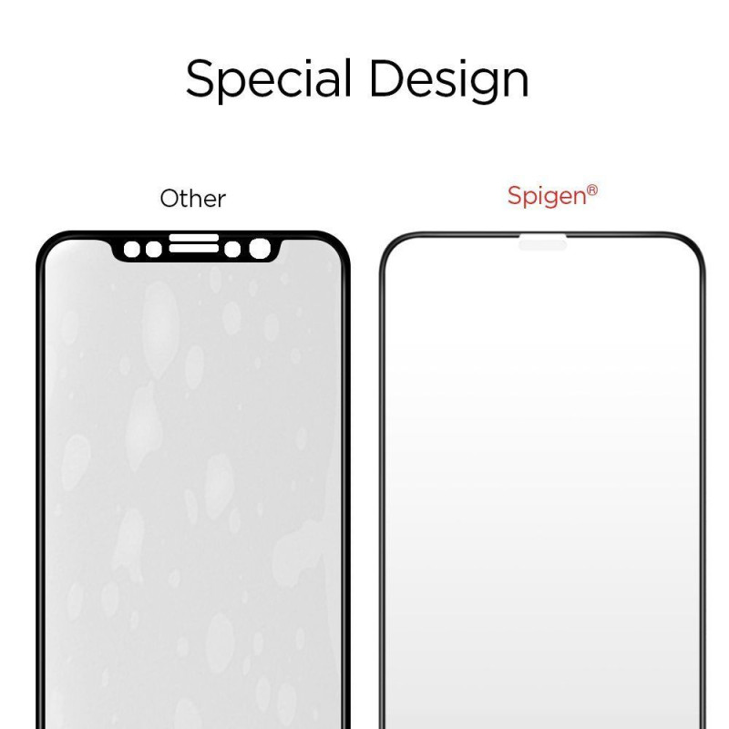 Szkło Hartowane Spigen Glass Fc iPhone X / XS /...