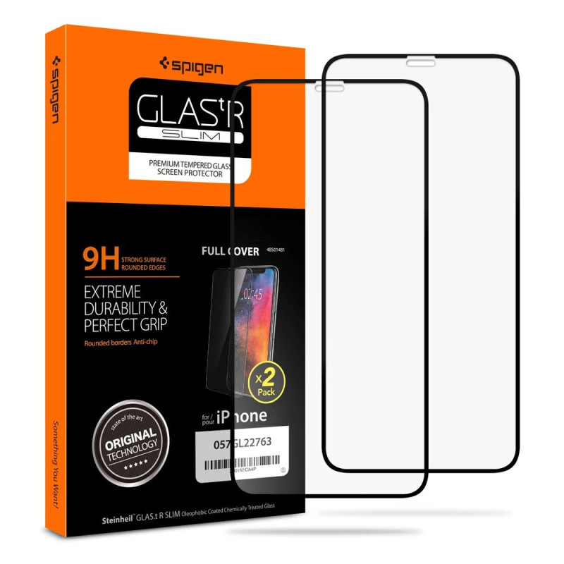 2x Szkło Hartowane Spigen Glass Fc iPhone 11 Pro