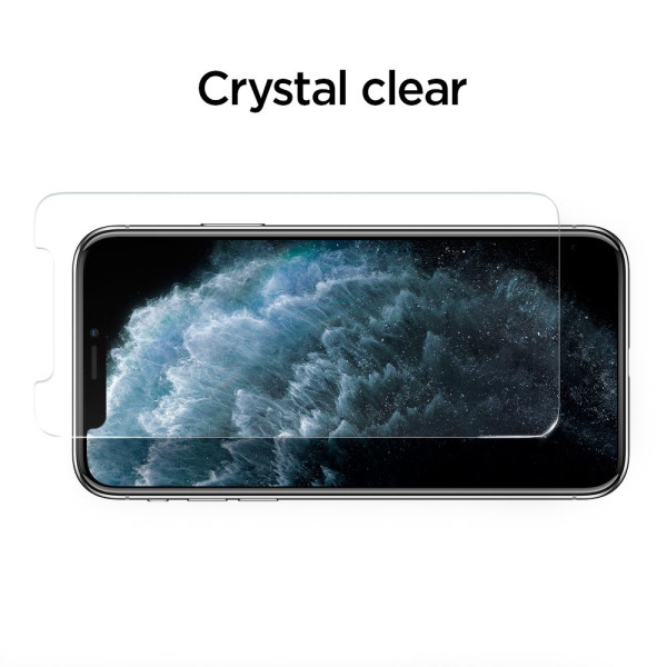 2x Szkło Hartowane Spigen Alm Glas.Tr Slim iPhone 11 / XR