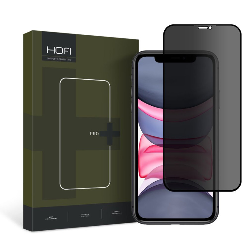 Prywatyzujące Szkło Prywatyzujące Hofi Anti Spy Glass Pro+ iPhone 11 / Xr