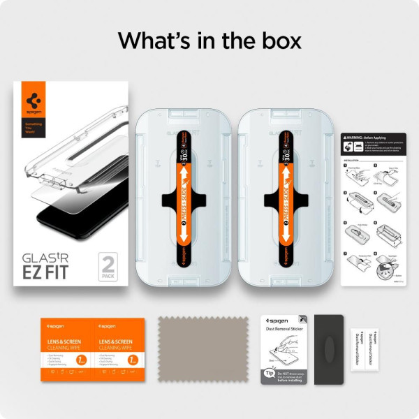 2x Szkło Hartowane Spigen Glas.Tr " Ez Fit " iPhone 12 / 12 Pro