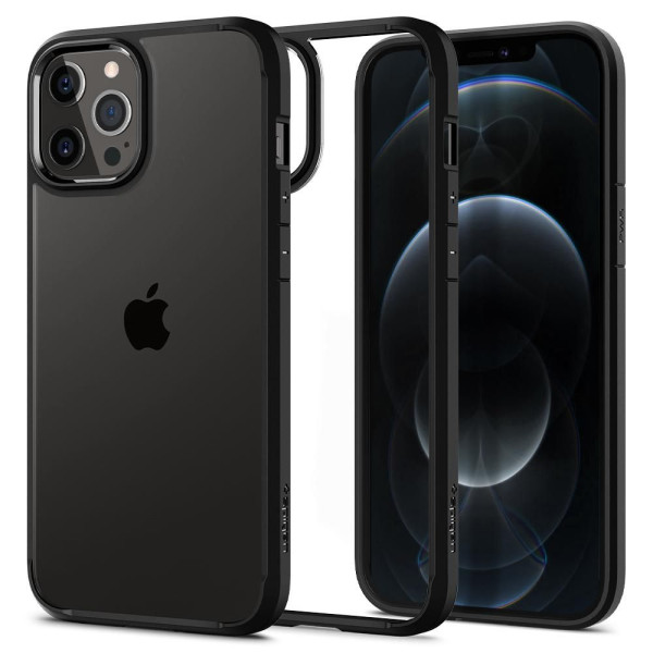 Etui Do iPhone 12 / 12 Pro Spigen Ultra Hybrid Czarny Matowy