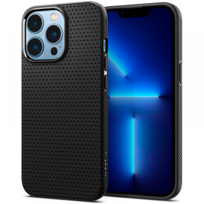 Etui Do iPhone 13 Pro Max Spigen Liquid Air Czarny Matowy