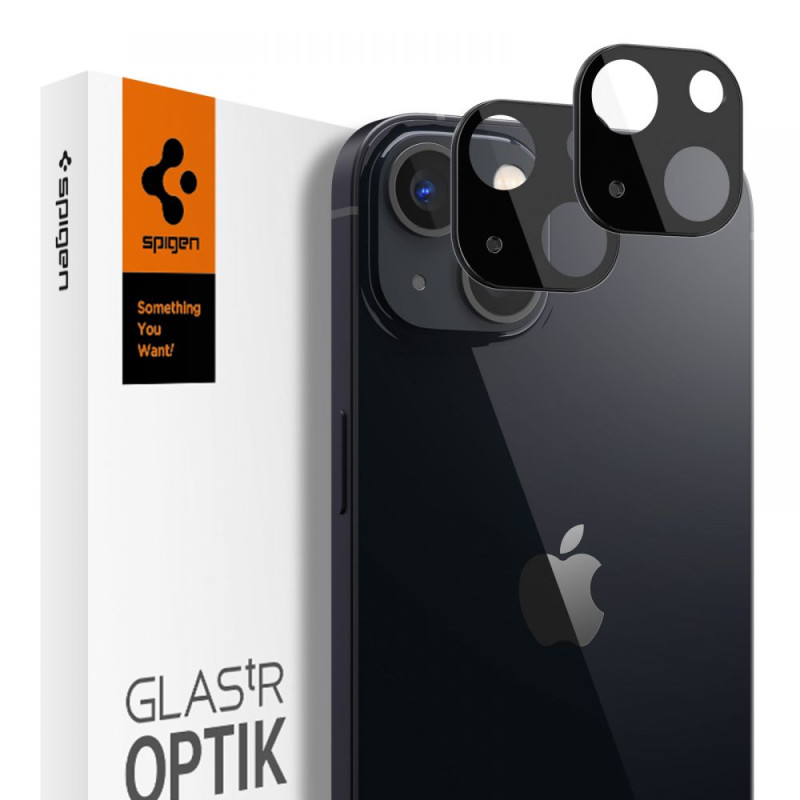 2x Osłona Aparatu Spigen Optik.Tr Camera Protector iPhone 13 Mini / 13 Czarny