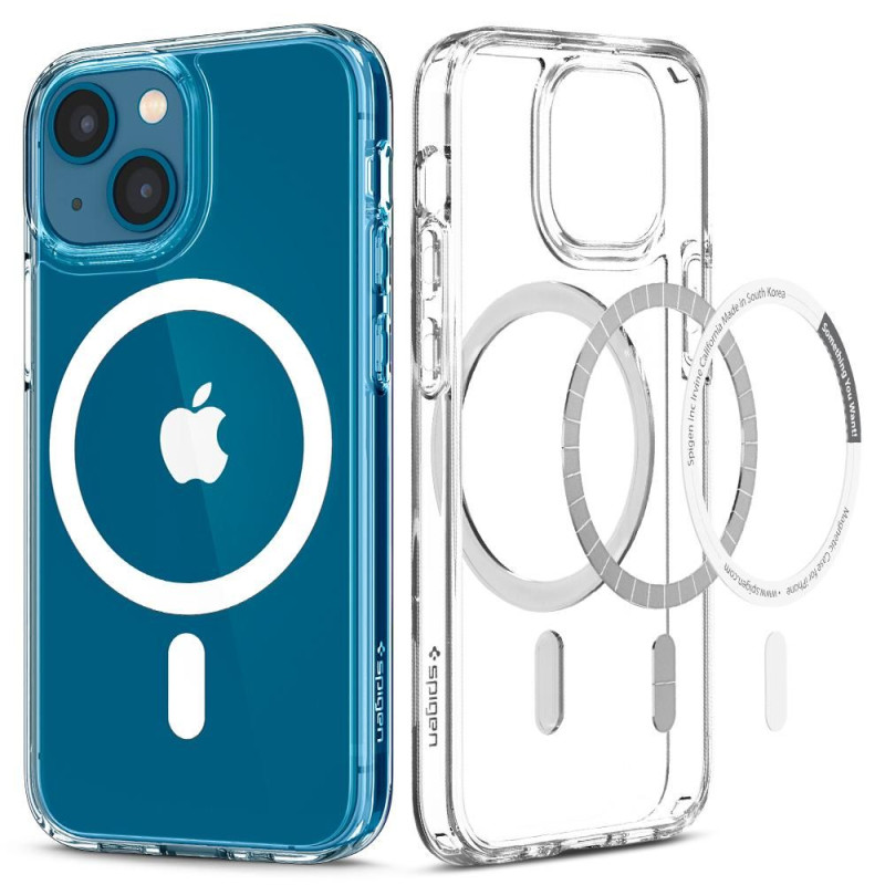 Etui Do iPhone 13 Spigen Ultra Hybrid Mag MagSafe Biały