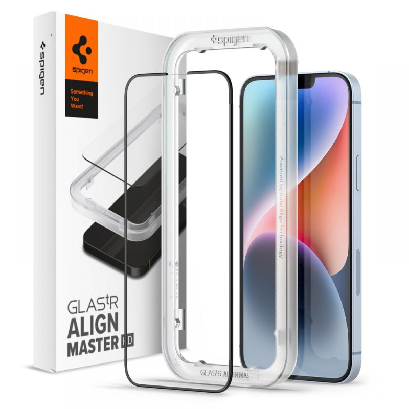 Szkło Hartowane Spigen Alm Glass Fc iPhone 13 / 13 Pro / 14