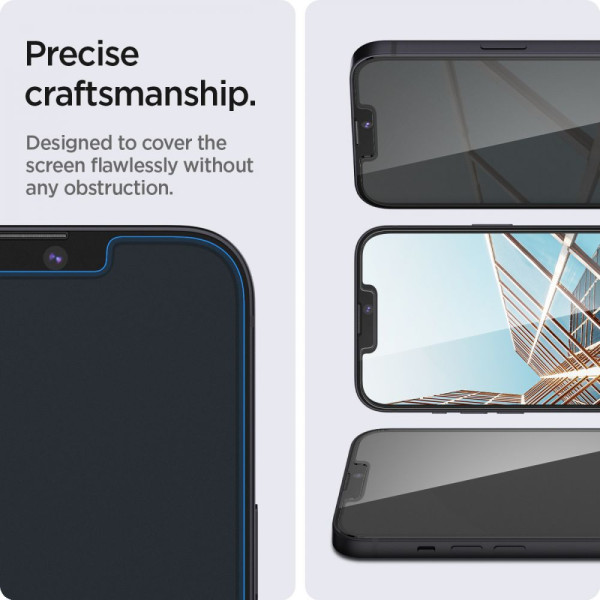 Prywatyzujące Szkło Hartowane Spigen Glas.Tr Slim iPhone 13 / 13 Pro / 14