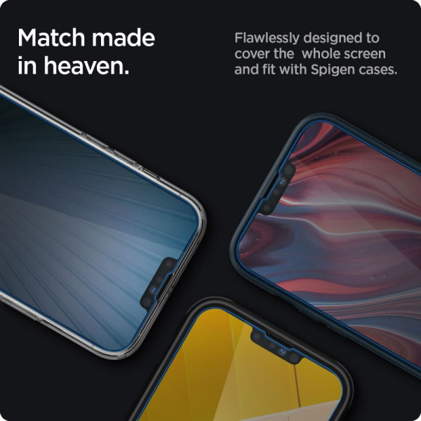 Prywatyzujące Szkło Hartowane Spigen Glas.Tr Slim iPhone 13 / 13 Pro / 14