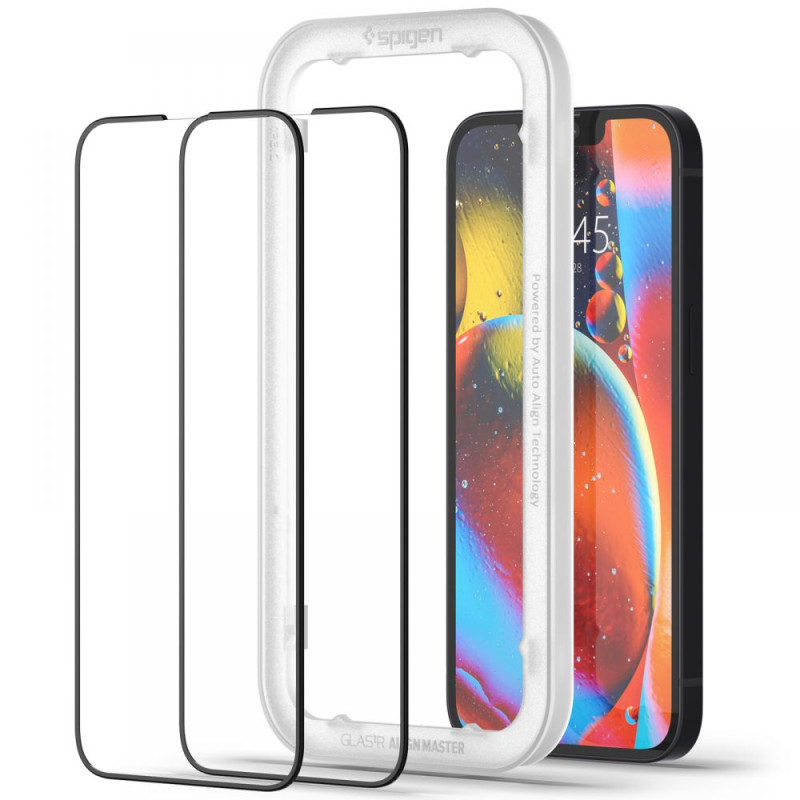 2x Szkło Hartowane Spigen Alm Glass Fc iPhone...