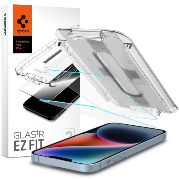 2x Szkło Hartowane Spigen Glas.Tr " Ez Fit " iPhone 13 / 13 Pro / 14